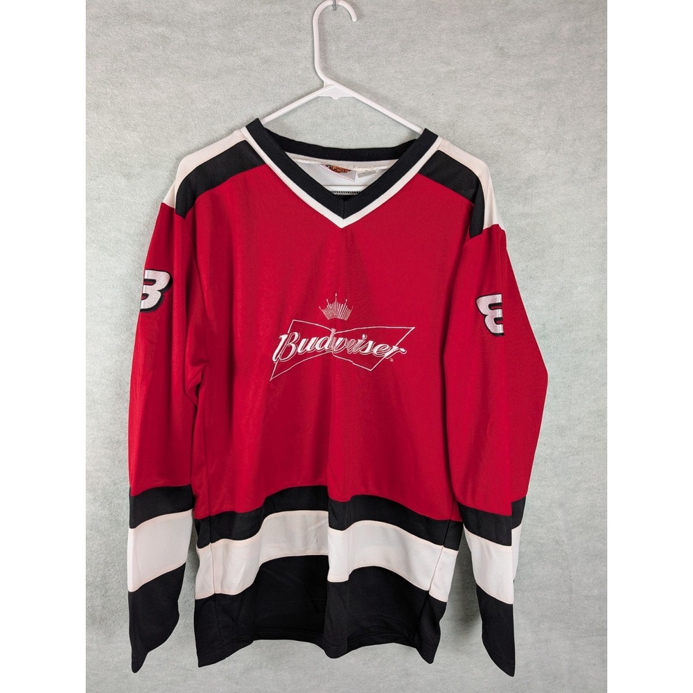 Dale Earnhardt Junior Budweiser Jersey Vintage  Size: Medium, Fits Like Large